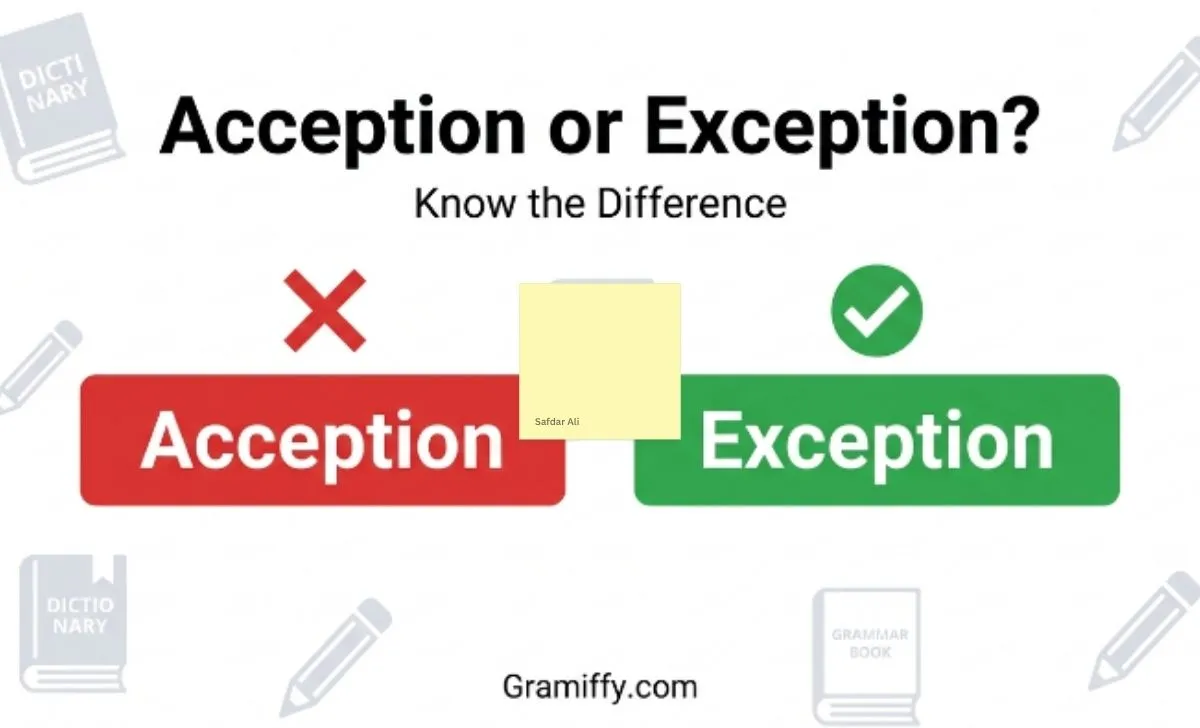 acception or exception