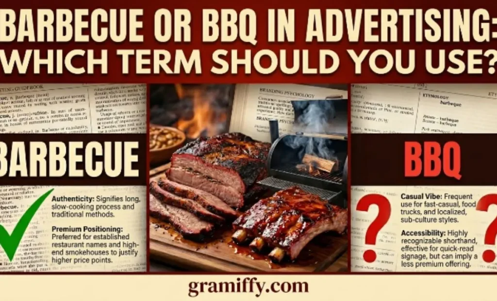 Barbecue or BBQ in Advertising?
