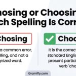 chosing or choosing