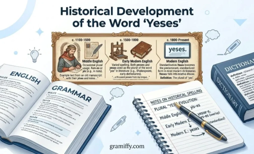Historical Development of the Word Yeses