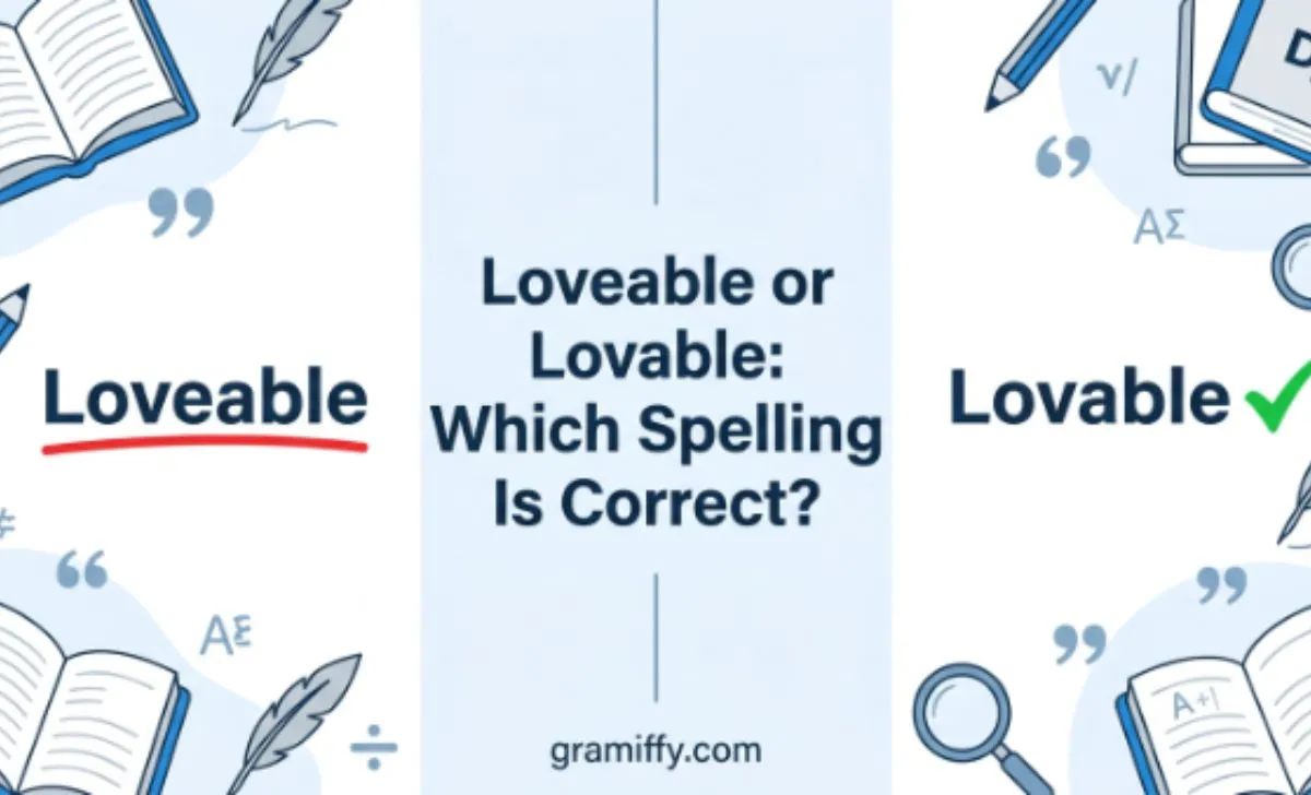 loveable or lovable