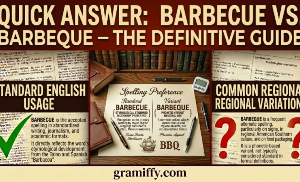 Quick Answer: Barbecue or Barbeque?