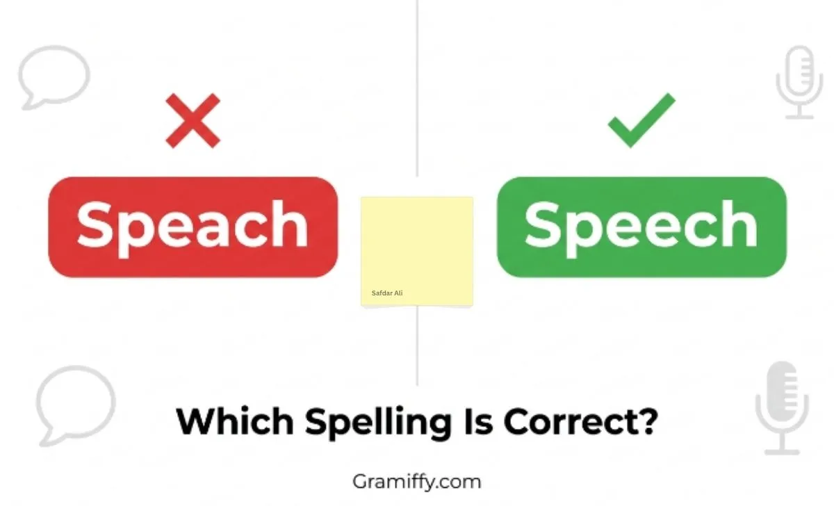 speech or speach