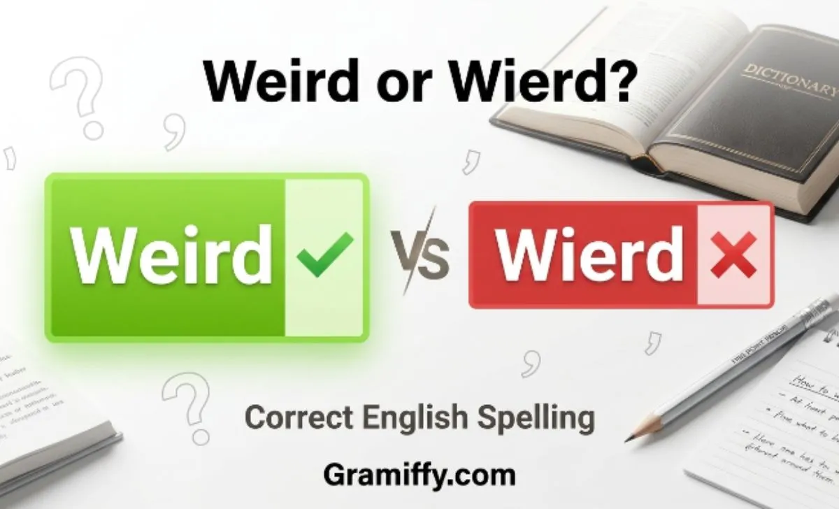 Weird or Wierd