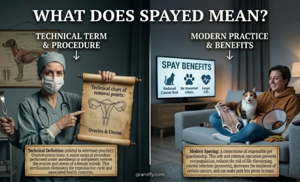 What Does Spayed Mean?