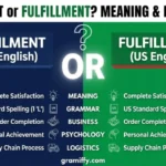 fulfilment or fulfillment