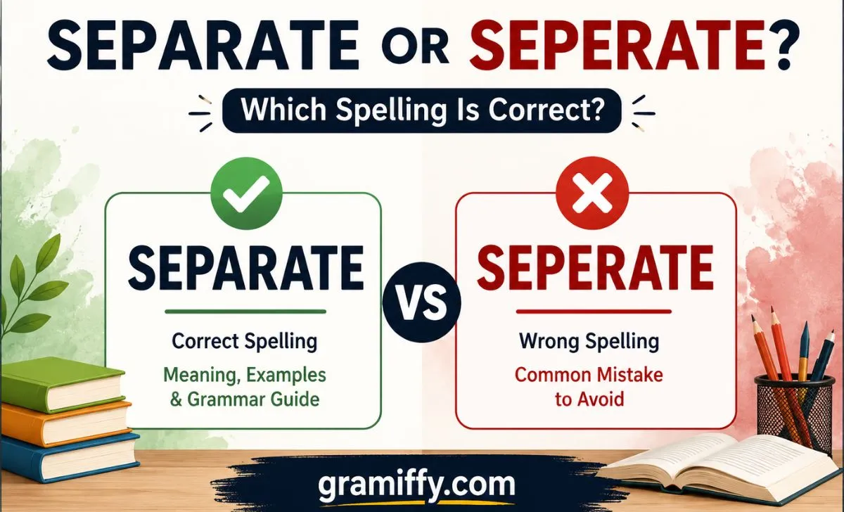 separate or seperate