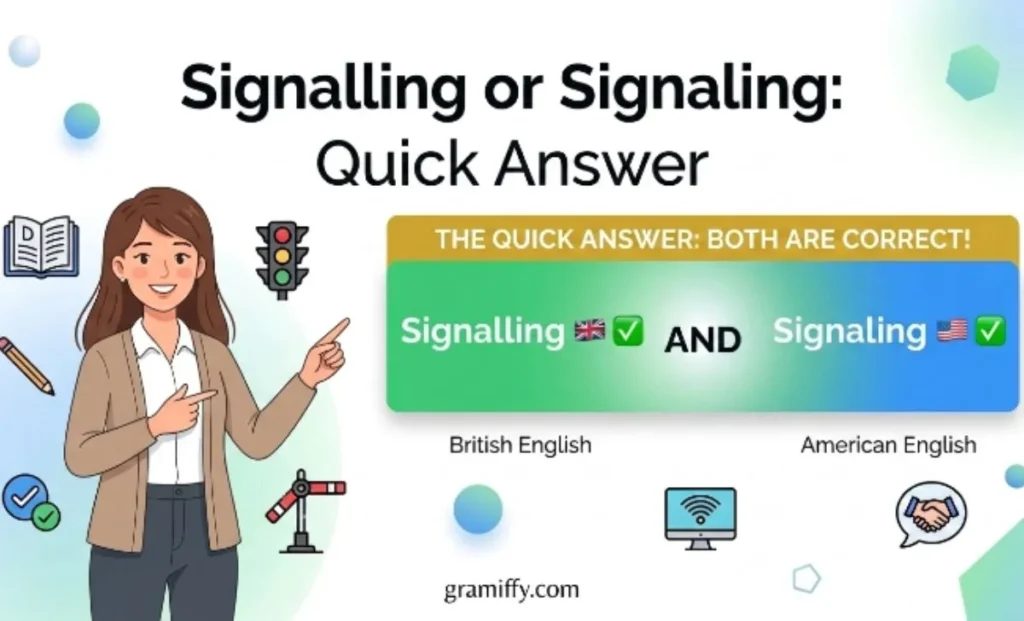 Signalling or Signaling: Quick Answer