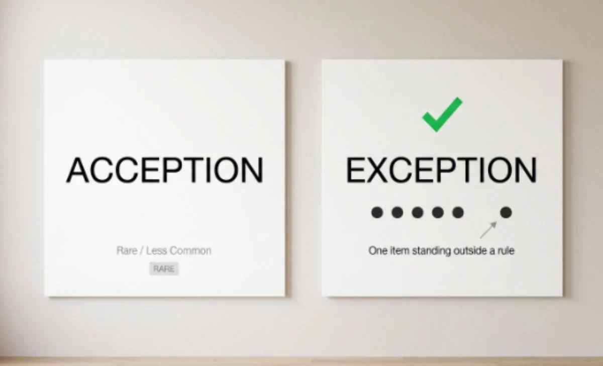 acception or exception 2026