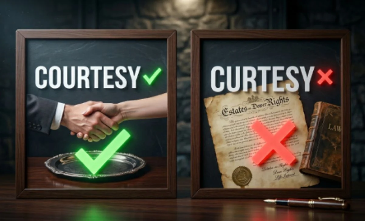 curtesy vs courtesy