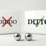 diddo or ditto