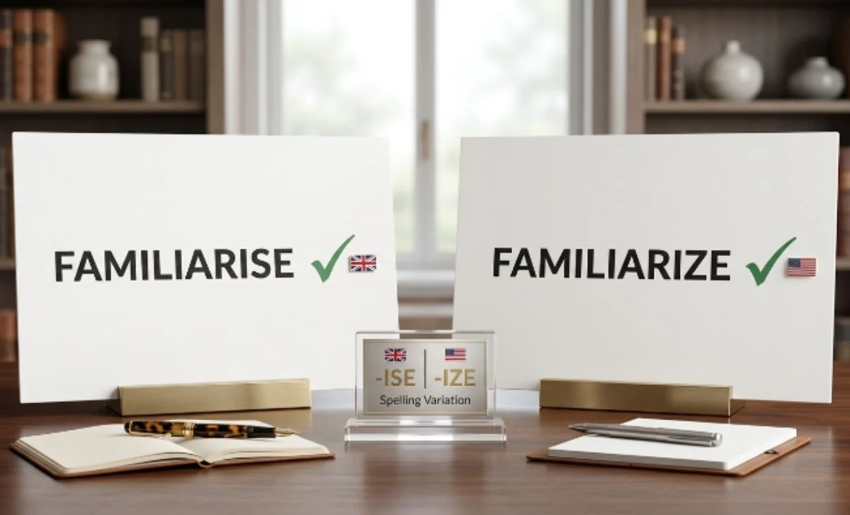familiarise vs familiarize