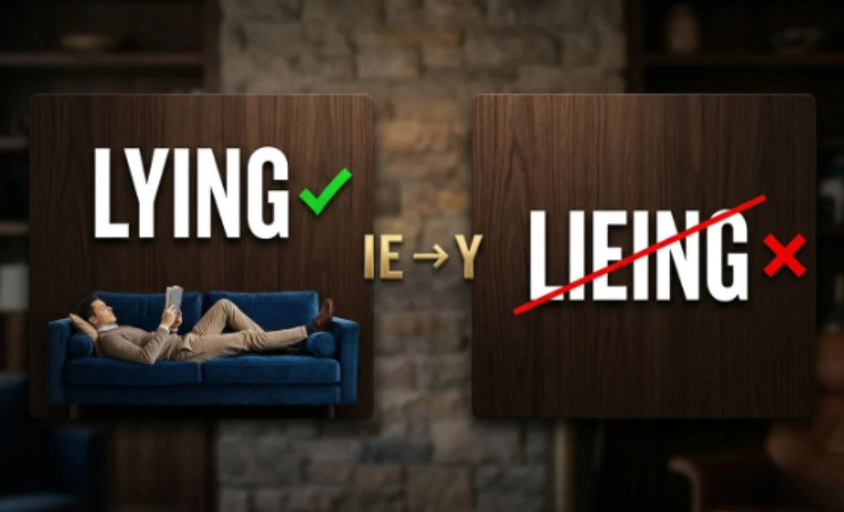 lieing or lying