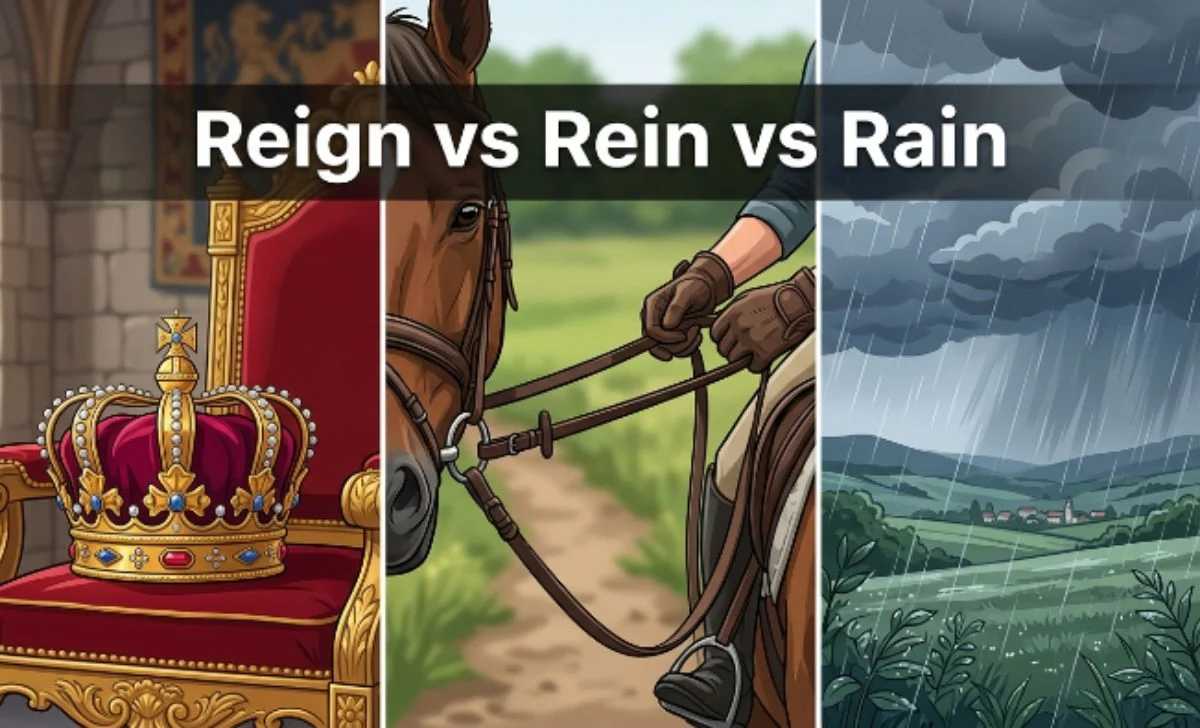 reign vs rein vs rain