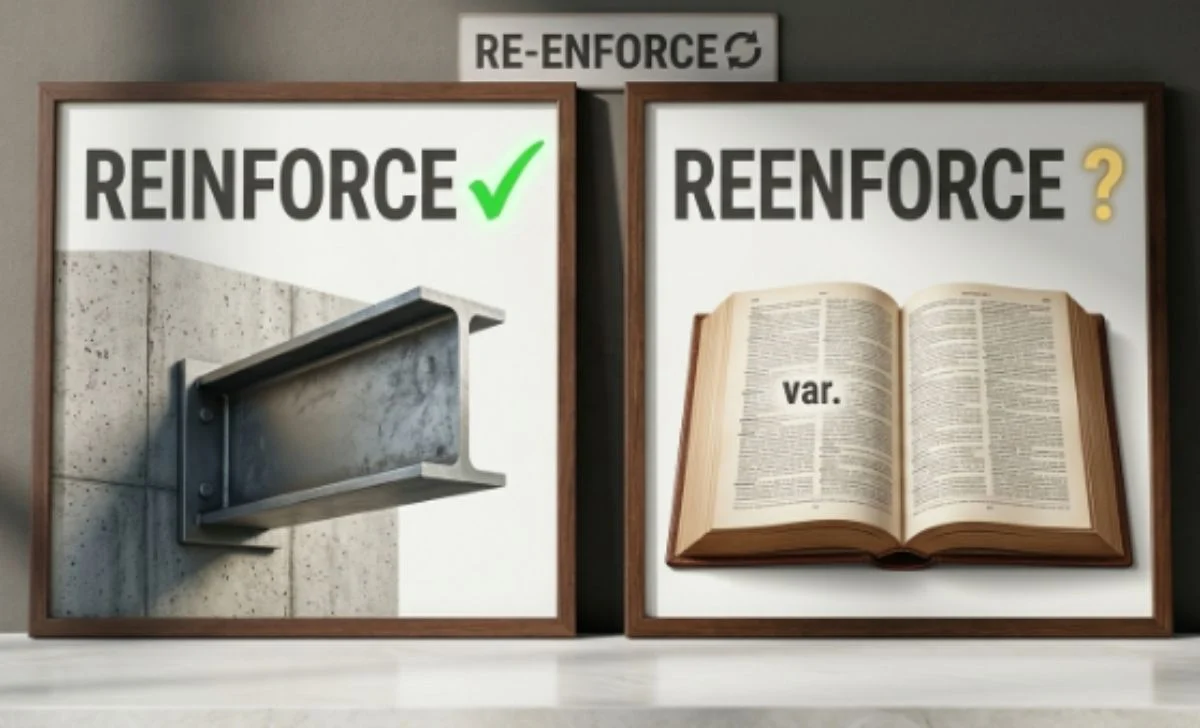 reinforce vs reenforce