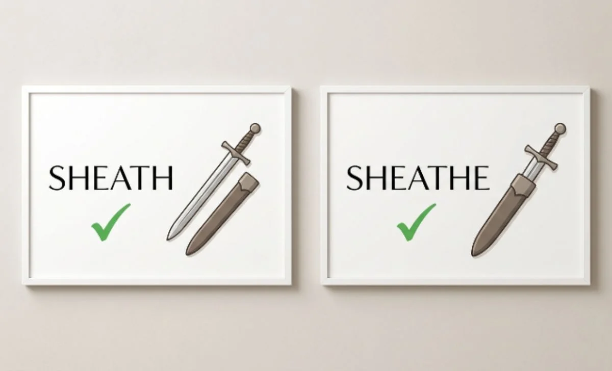 sheath vs sheathe