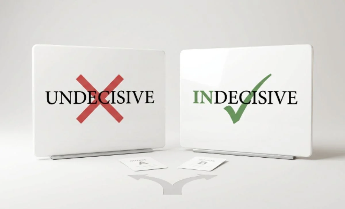 undecisive or indecisive