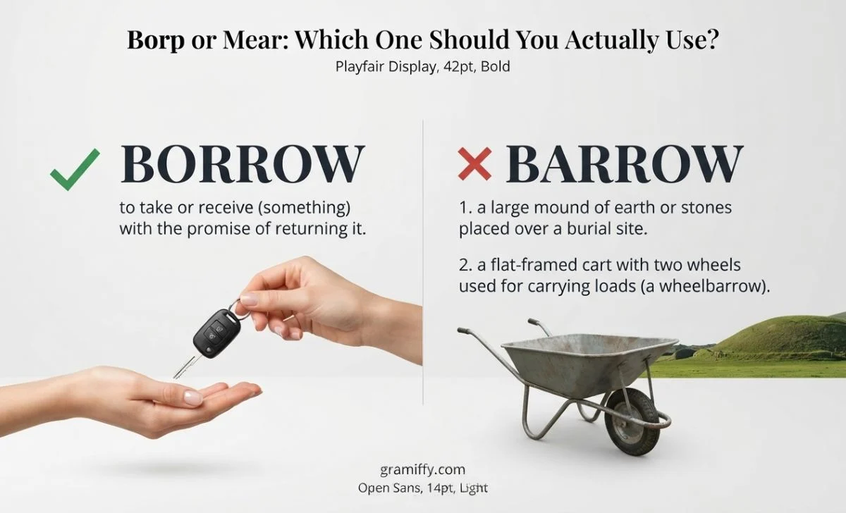 barrow or borrow