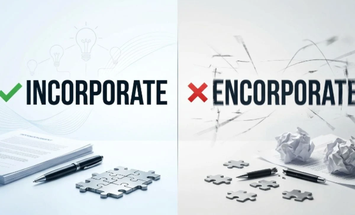 encorporate vs incorporate