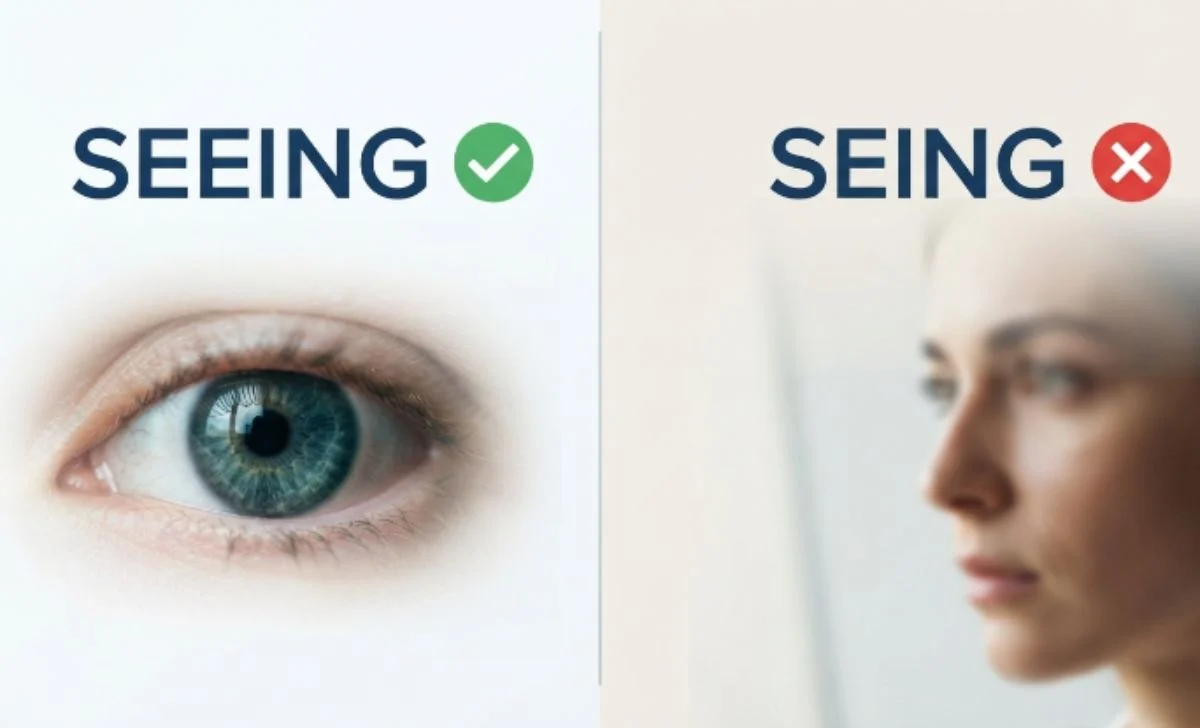 seing vs seeing