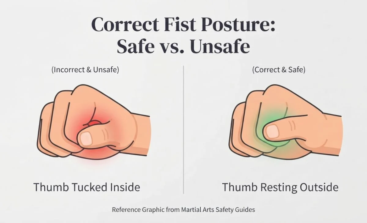 thumb in or thumb out