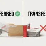 transferred or transfered