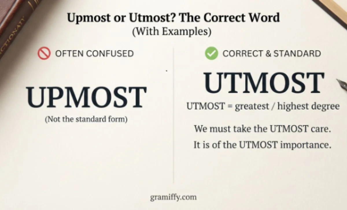 upmost or utmost