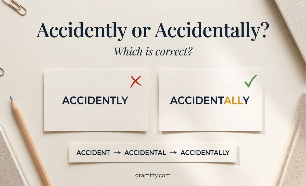 accidently or accidentally