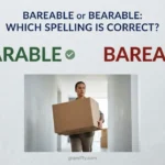 bareable or bearable