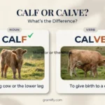 calf or calve