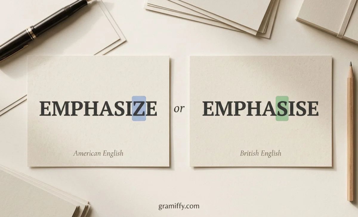 emphasize or emphasise