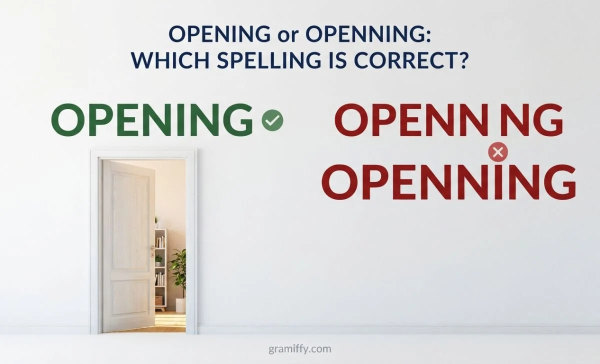 opening or openning