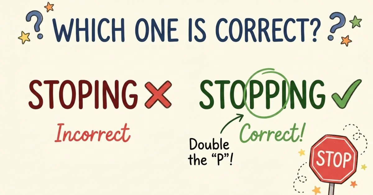 Stoping or Stopping